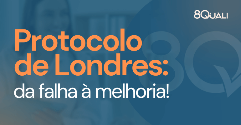 Banner com a frase "Protocolo de Londres: da falha à melhoria!" escrito em laranja.